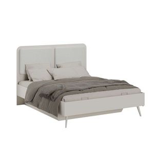 Pat dublu, Hanah Home, Milano, 166x120x205 cm, Bej imagine