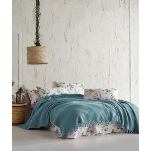 Set cuvertura pique dubla, L'essentiel Maison, Mona v2, Turcoaz imagine