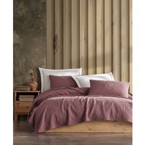 Set cuvertura de pat dubla 3 piese, L'essentiel Maison, Zebra, Mov imagine