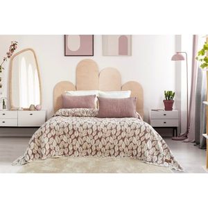 Set cuvertura de pat dubla 3 piese, L'essentiel Maison, Palmy, Mov pruna imagine