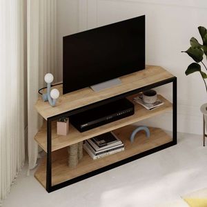 Comoda TV, Hanah Home, Echo, 98x45x37 cm, Maro imagine