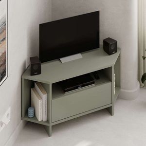 Comoda TV, Hanah Home, Viva, 95.7x45x35.4 cm, Verde cenusiu imagine