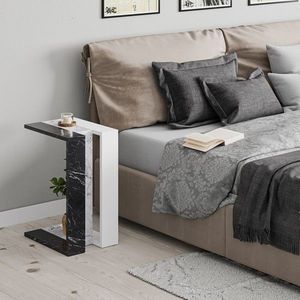 Masuta, Hanah Home, Muju, 30x57x40 cm, Alb imagine