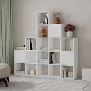 Corp biblioteca, Hanah Home, Paleo, 150.8x150.8x28 cm, Alb imagine