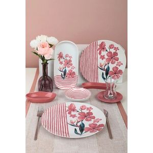 Set de mic dejun, Hermia, 275KRM1796, Farfurie pentru ceașcă de ceai: 13 cm (6 bucăți), Multicolor imagine