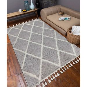 Covor, 0500E, 120x180 cm, Gri/Alb imagine