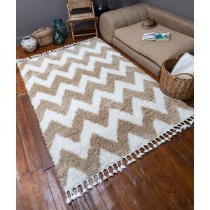 Covor, 4545A, 200x290 cm, Alb / Galben imagine