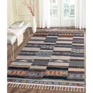 Covor, 80241A, 200x290 cm, Crem / Antracit imagine