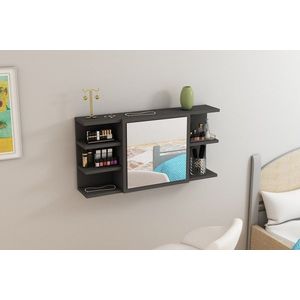 Dulap de machiaj, Hanah Home, Marta, 90x45x18.4 cm, Antracit imagine