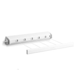 Uscator de rufe retractabil cu montare pe perete, Brabantia, Pull-out White, 22 m capacitate de uscare, polipropilena/otel, alb imagine