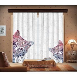 Set 2 draperii, Cipcici, 72-0007-FP05, 140x260 cm, poliester, multicolor imagine