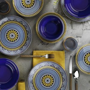 Serviciu de masa, 24 piese, Kutahya Porselen, NCHR24Y2880194, nano portelan, multicolor imagine