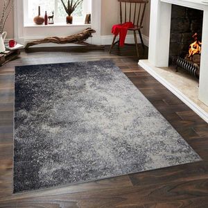 Covor, Vintage 7651, 200x290 cm, Gri / Albastru închis imagine