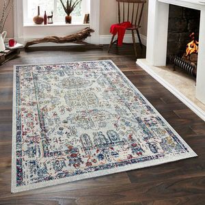 Covor, Vintage 7659, 200x290 cm, Alb / Galben imagine