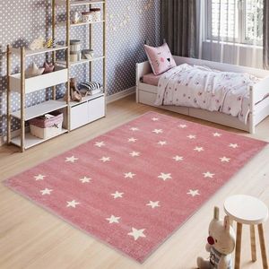 Covor, Küçük Yıldız, 200x290 cm, Roz/Alb imagine