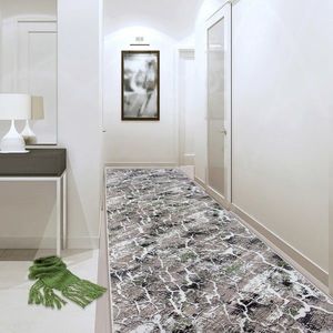 Covor, 404, 80x300 cm, Gri-verzui imagine