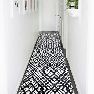 Covor, 1075, 150x150 cm, Alb/Negru imagine