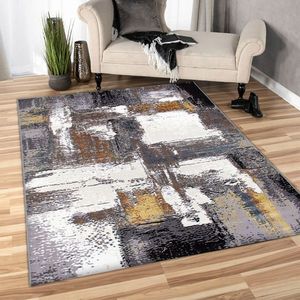 Covor, HE633, 120x170 cm, Crem / Aur imagine