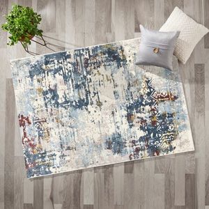 Covor, G7257, 160x230 cm, Crem / Albastru imagine