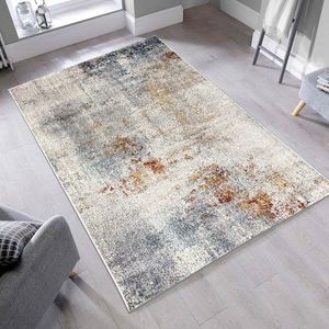 Covor, G8346, 160x230 cm, Crem / Albastru imagine