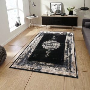 Covor, G6728, 150x230 cm, Antracit / Aur imagine