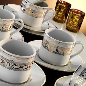 Set de cafea Kutahya Porselen, RU12KT4307043, 12 piese, portelan imagine