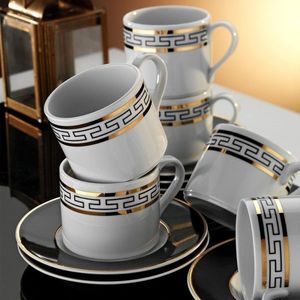 Set de cafea Kutahya Porselen, RU12KT4307045, 12 piese, portelan imagine