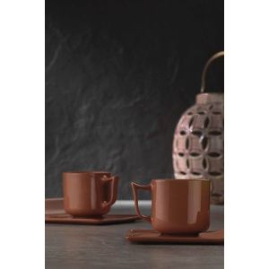 Set de cafea Kutahya Porselen, DS04KT0002, 4 piese, portelan imagine