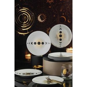 Set 6 farfurii pentru desert Kutahya Porselen, ZG06PS1211908, Ø21 cm, portelan imagine