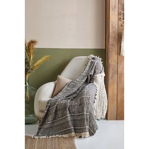 Patura, 130x170 cm, 100% bumbac, Etno, Viaden, antracit imagine