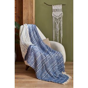 Patura, 130x170 cm, 100% bumbac, Etno, Viaden, albastru imagine