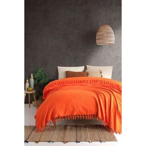 Cuvertura Double Pique, 200x230 cm, amestec bumbac, Sidney, Viaden, portocaliu imagine