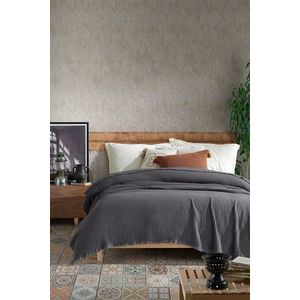 Cuvertura Double Pique, 200x250 cm, 100% bumbac, Cuenca, Viaden, antracit imagine