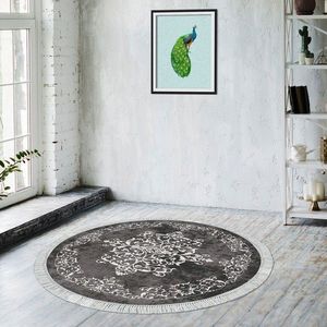 Covor, Aln400616Gr12, 160x160 cm, Gri/Alb imagine