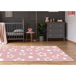 Covor, Kids-133, 100x160 cm, Roz pudra imagine