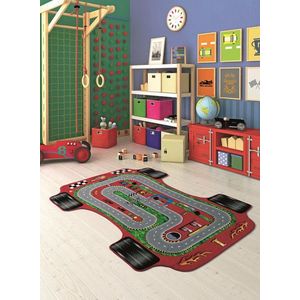 Covor, Car Racing, 133x190 cm, Multicolor imagine