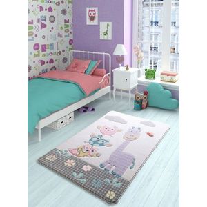 Covor, Owls, 133x190 cm, Multicolor imagine