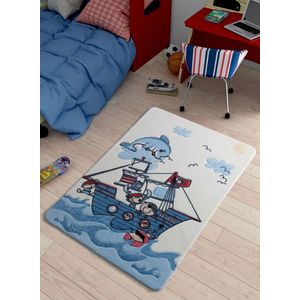 Covor, Smiley Dolphin, 133x190 cm, Multicolor imagine