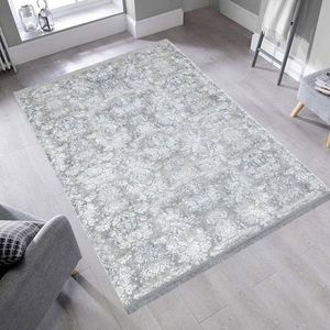 Covor, St 06, 80x300 cm, Gri/Alb imagine