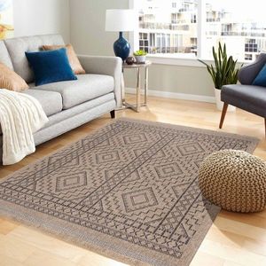 Covor, 08729B, 80x150 cm, Antracit / Crem imagine