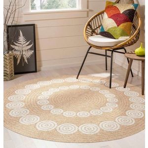 Covor, 08868A, 120x120 cm, Crem imagine