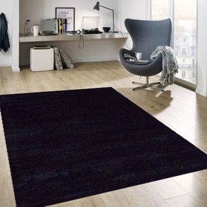 Covor, Machine Plain, 80x150 cm, Negru imagine