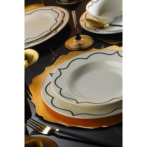 Serviciu de masa 62 piese BNKL62YT43011699, Kutahya Porselen, portelan, multicolor imagine