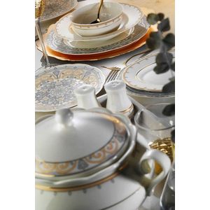 Serviciu de masa 62 piese BNOLY62YT43012243, Kutahya Porselen, ceramica, multicolor imagine