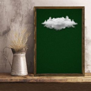 Tablou decorativ, BUL001, Imprimat UV, Verde / Alb / Nuc imagine