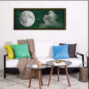 Tablou decorativ, BUL008, Imprimat UV, Verde / Alb / Nuc imagine