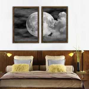 Tablou decorativ, BUL006, Imprimat UV, Negru / Alb / Gri / Nuc imagine