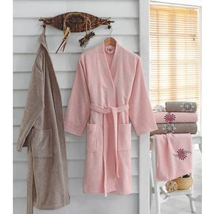 Set de baie Family, L'essentiel Maison, Nakisli Aile, Pulbere / Bej imagine