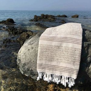 Prosop de plaja, L'essentiel Maison, Linen, Maro imagine