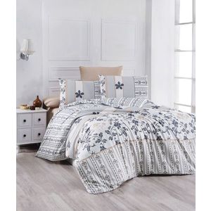 Lenjerie de pat pentru o persoana Single XL (DE), L'essentiel Maison, Oak, Alb / Bej / Negru imagine